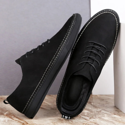 Genuine Leather Mens Shoes High Quality Male Sneakers Leisure Walk Tenis Masculino Outdoor Travel Skateboard Footwear Trainers