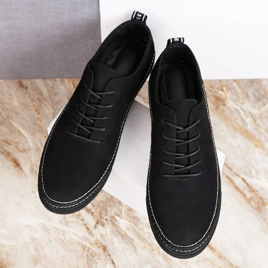 Genuine Leather Mens Shoes High Quality Male Sneakers Leisure Walk Tenis Masculino Outdoor Travel Skateboard Footwear Trainers